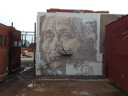 Vhils. Forth Smith, Arkansas. 2015. Foto: Andre Santos.