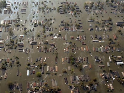 Vista de Nueva Orleans tras el paso del hurac&aacute;n Katrina.