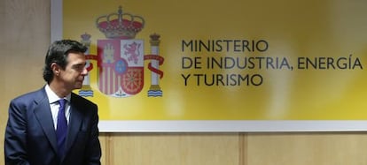 El ministro de Industria, José Manuel Soria, en un acto celebrado en la sede del Ministerio.