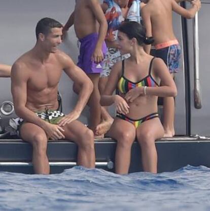 Cristiano Ronaldo and his girlfriend Georgina Rodríguez