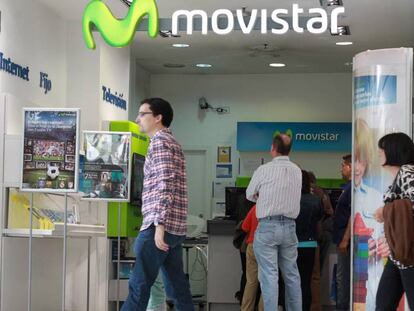 Imagen de una tienda de Movistar.