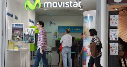 Imagen de una tienda de Movistar.