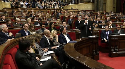 Sesi&oacute;n en el Parlament el pasado d&iacute;a 8 de marzo.