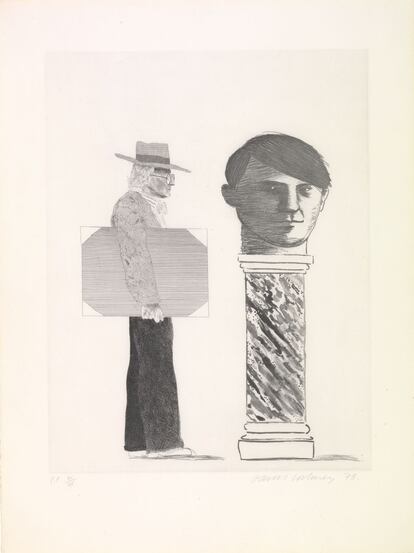 'El estudiante: homenaje a Picasso' (1973), obra de David Hockney