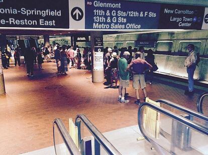 Washington. La estación Metro Center, en el corazón de la capital de EE UU.