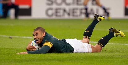 Bryan Habana, en el mundial de rugby de 2015.