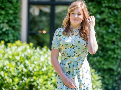 Alexia de Holanda, en el posado de verano de la familia real holandesa, en Wassenaar en julio de 2018.