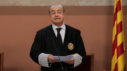 El presidente del Tribunal Superior de Justicia de Catalunya (TSJC), Jesús María Barrientos.