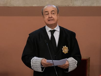 El presidente del Tribunal Superior de Justicia de Catalunya (TSJC), Jesús María Barrientos.