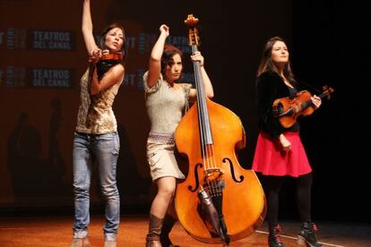 The Funamviolistas, ganadoras del Premio Espectáculo Musical de 2013.