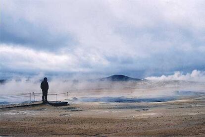 Paisaje de la gran solfatara de Namaskard, en Islandia.