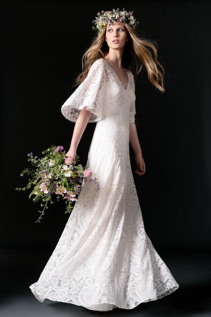 Las novias más boho incluirán este vestido de Temperley London en su carpeta de inspiración.