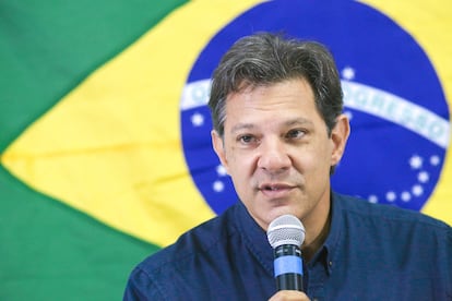 El excandidato a la presidencia de Brasil, Fernando Haddad, en octubre de 2018.