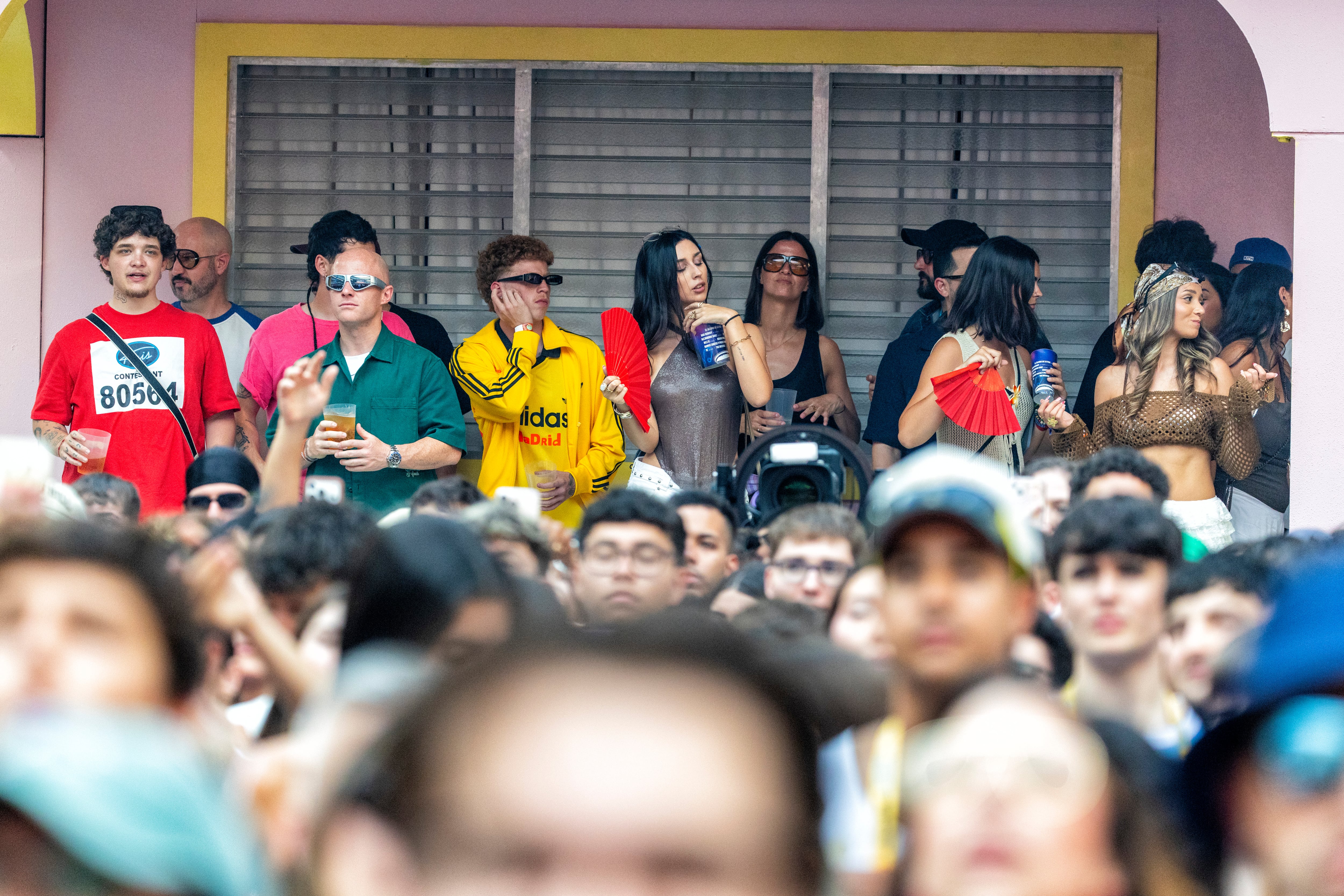 Imagen del primer concierto de Bad Bunny en el Estadio Metropolitano de Madrid. 