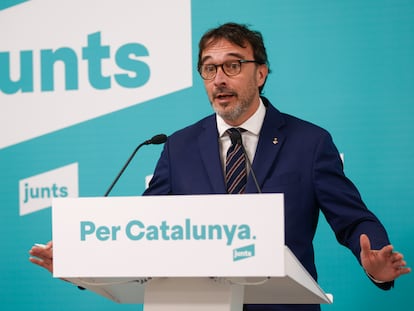 El vicepresidente y portavoz de JxCat, Josep Rius en una imagen de archivo.