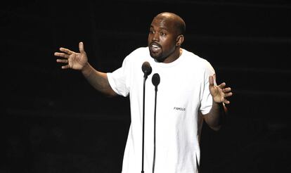 El rapero Kanye West en unos premios en el Madison Square Garden de Nueva York, en agosto de 2016.