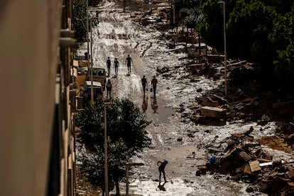 Vista general de la avenida Blasco Ib?ez de Catarroja, el 7 de noviembre de 2024.