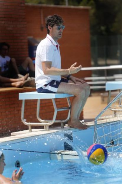 Miki Oca, durante un entrenamiento en Sant Cugat.