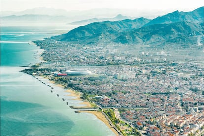 Vista aérea de la ciudad turca de Ordu, junto al mar Negro.