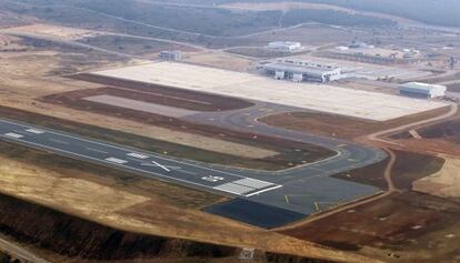 Imagen aérea del aeropuerto de Castellón.