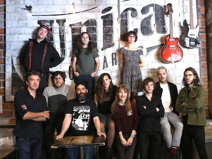 Miembros de varias bandas madrile&ntilde;as: Anaut, Luis Brea y el Miedo Nudozurdo, Melange, Elyella, New Day, Las Odio, Trajano y Miss Cafeina.