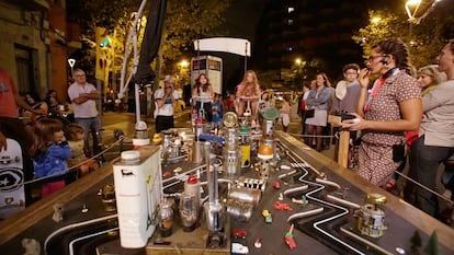 Le Tour, una especie de carrera de ciclistas al estilo de Scalextric.