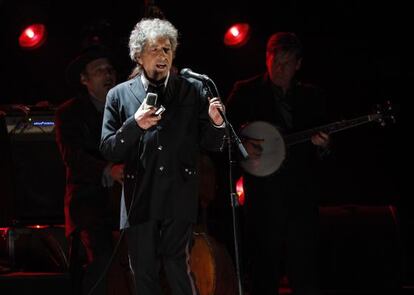 Bob Dylan, en una actuación en Los Ángeles el pasado enero.