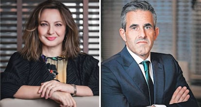 Marta Álvarez, presidenta de El Corte Inglés, y Víctor del Pozo, ex CEO del grupo