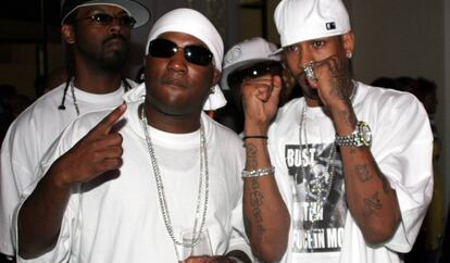 Young Jeezy y Allen Iverson en la fiesta posterior a la entrega de los premios BET en junio de 2005, poco antes de que su libertad estilística cambiara de rumbo para siempre.