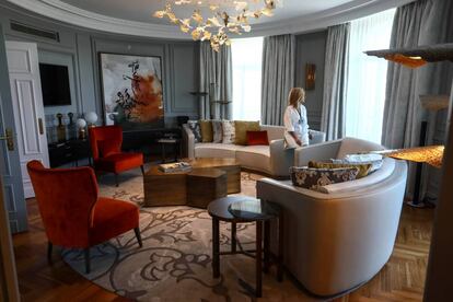 Suite real del Hotel Palace, dedicada a clientes de alto 'standing'.