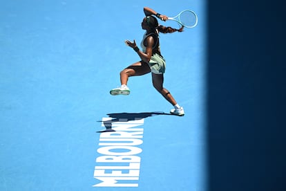 Gauff, durante el partido.