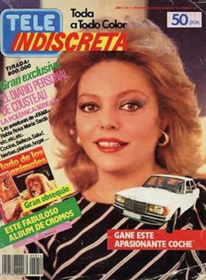 Portada de la revista 'Teleindiscreta' del año 1985