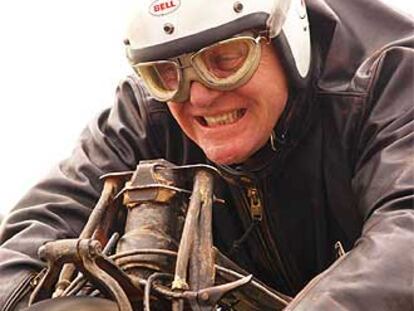 Anthony Hopkins, en una imagen de <i>Burt Munro, un sueño, una leyenda.</i>