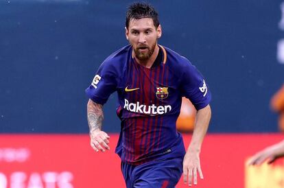 Messi durante el partido contra la Juventus.