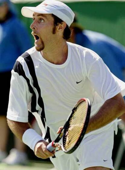 Mantilla, durante un partido del Open Australia de 2003.