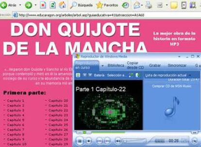 Educaragon.org permite descargar &#39;El Quijote&#39; en archivos de audio MP3.