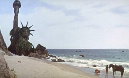 The end scene of ‘Planet of the Apes.'
