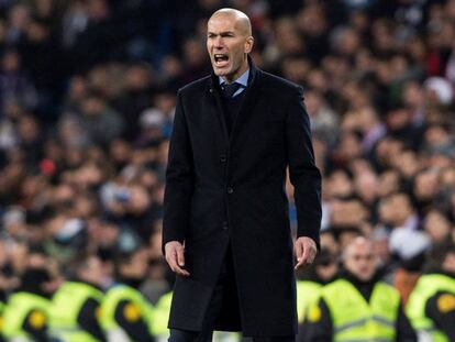 Zidane durante el partido.