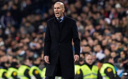 Zidane durante el partido.