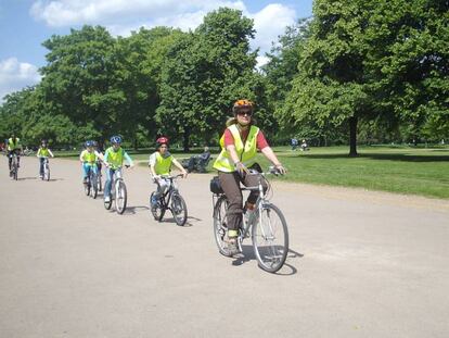 Ciclistas en Hyde Park, Londres, 2019