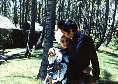 Priscilla y Elvis Presley.