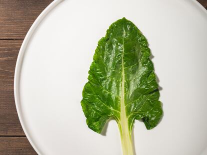 Acelga en un plato de Mesón Sabor Andaluz. Imagen proporcionada por el restaurante.