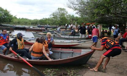 Turistas en Paraguay