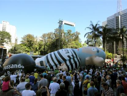 &#039;Lula inflado&#039; na avenida Paulista.