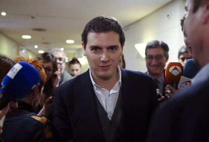 El l&iacute;der de Ciudadanos, Albert Rivera, en el Congreso de Diputados.