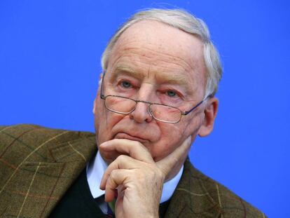 Alexander Gauland, en una conferencia de prensa el 28 de octubre en Berlín. 