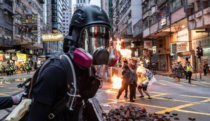 Protestas en Hong Kong.