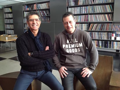 Felix Buget (izquierda), fundador de Blanco y Negro, y el dj Toni Peret.