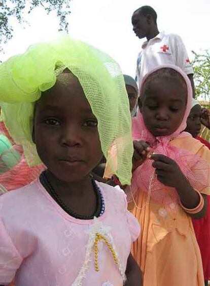 Niños acogidos en el orfanato de Abéché.