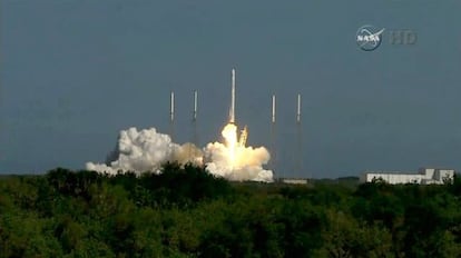 El lanzamiento del Falcon 9.